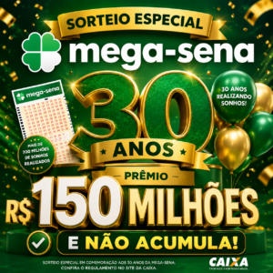 Bolão Mega Sena Especial 30 anos